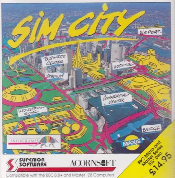 Sim City (1990)(Superior)[h TSTH] box cover front